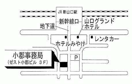 小郡会場の地図