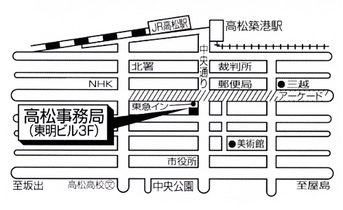 高松会場の地図