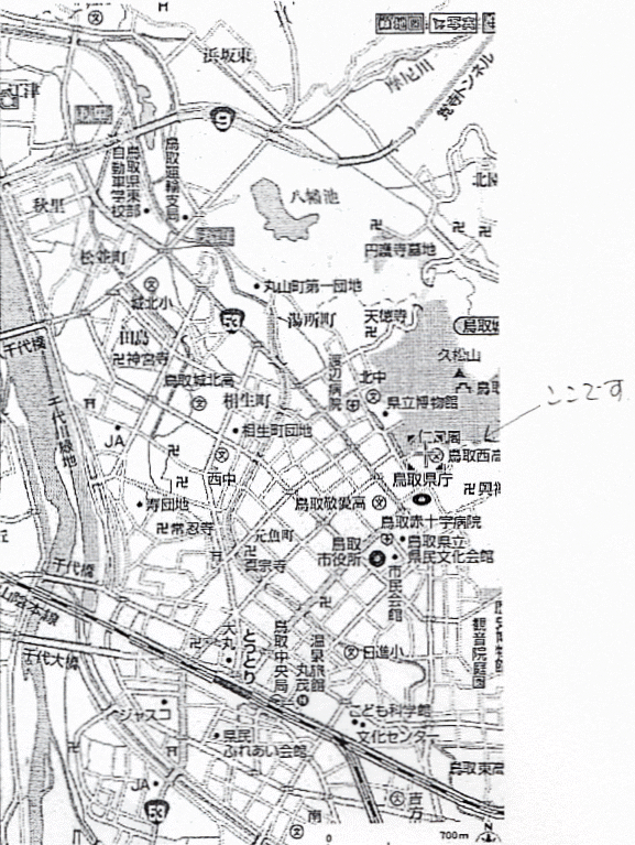 鳥取会場の地図