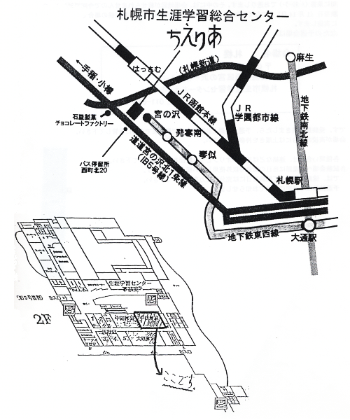 札幌会場の地図