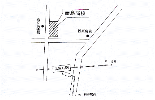 福井会場の地図