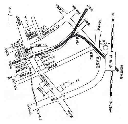 福岡会場の地図