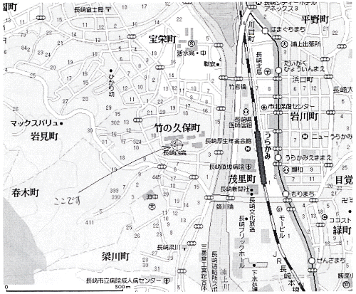 長崎会場の地図