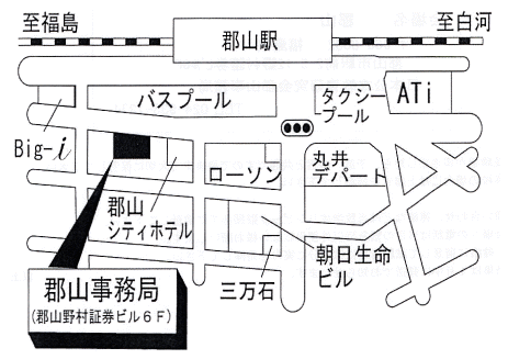 郡山会場の地図