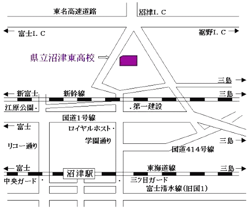 沼津会場の地図