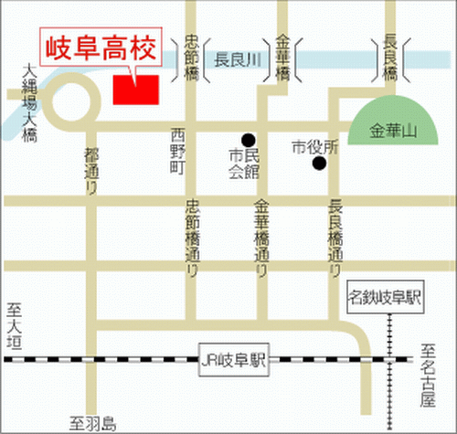 岐阜会場の地図