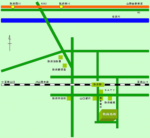 防府会場の地図