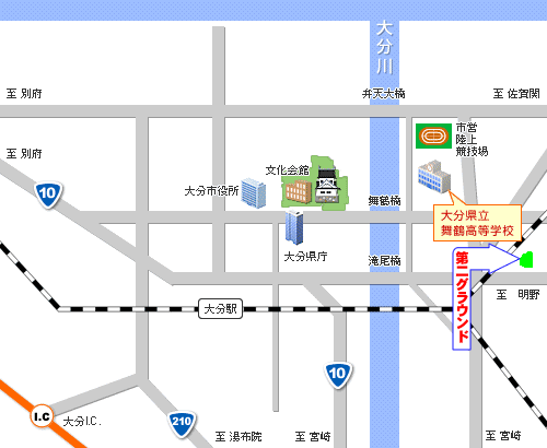 大分会場の地図