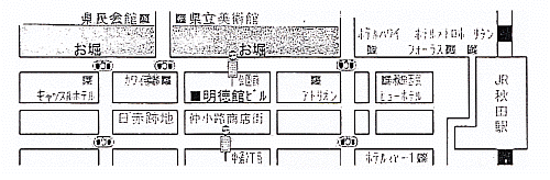 秋田会場の地図