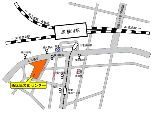 広島会場の地図