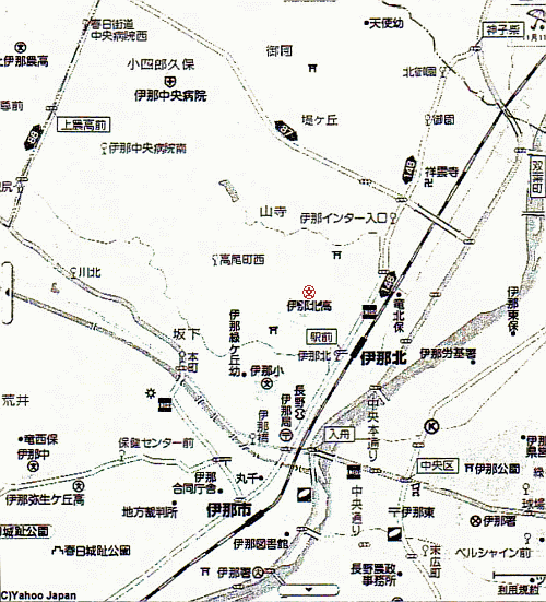 伊那会場の地図