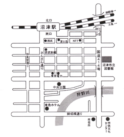 沼津会場の地図