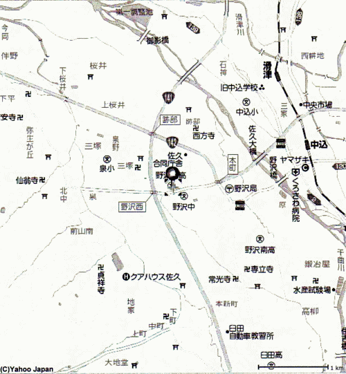 佐久会場の地図