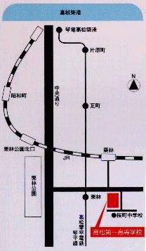 高松会場の地図