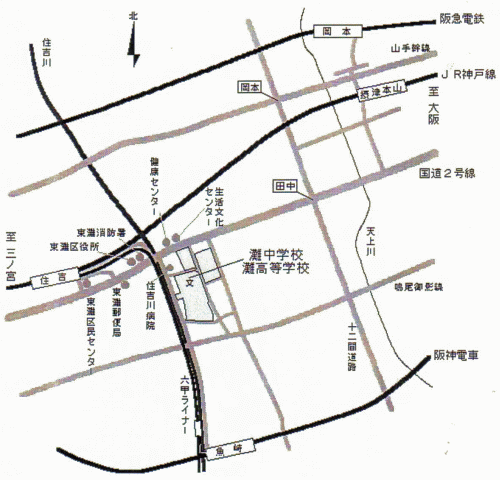 神戸会場の地図