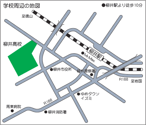 柳井会場の地図