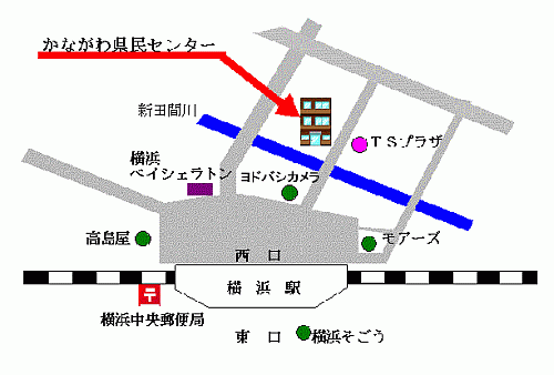 横浜会場の地図