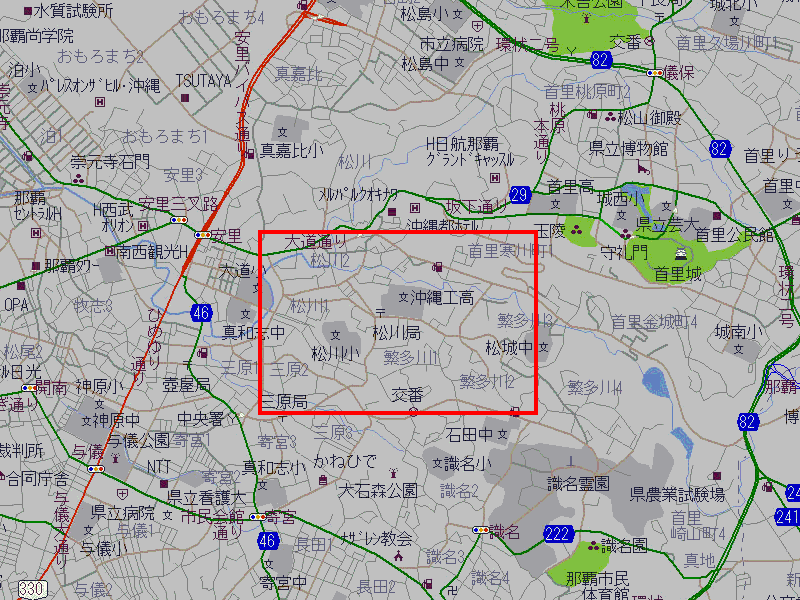 那覇会場の地図