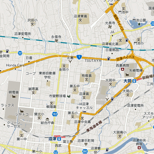 沼津会場の地図