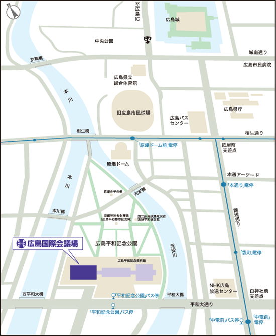 広島会場の地図