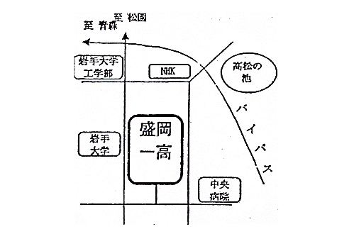 盛岡会場の地図