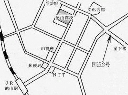 山口会場の地図