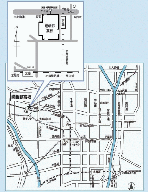 京都会場の地図