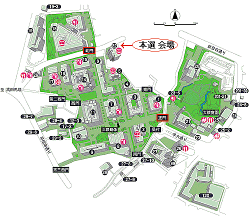 東京会場の地図