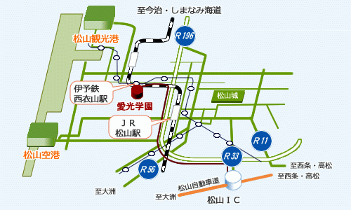 松山会場の地図