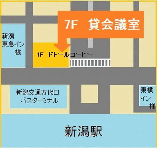 新潟会場の地図