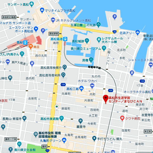 高松会場の地図