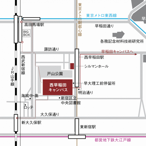 東京会場の地図