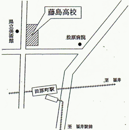 福井会場の地図