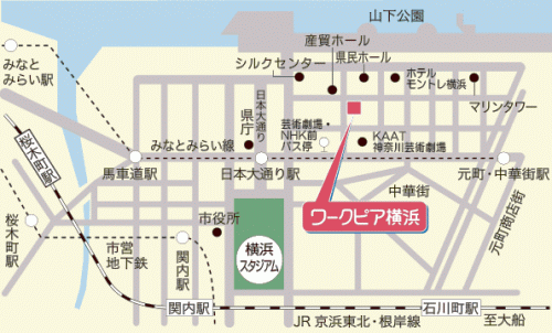 横浜１会場の地図