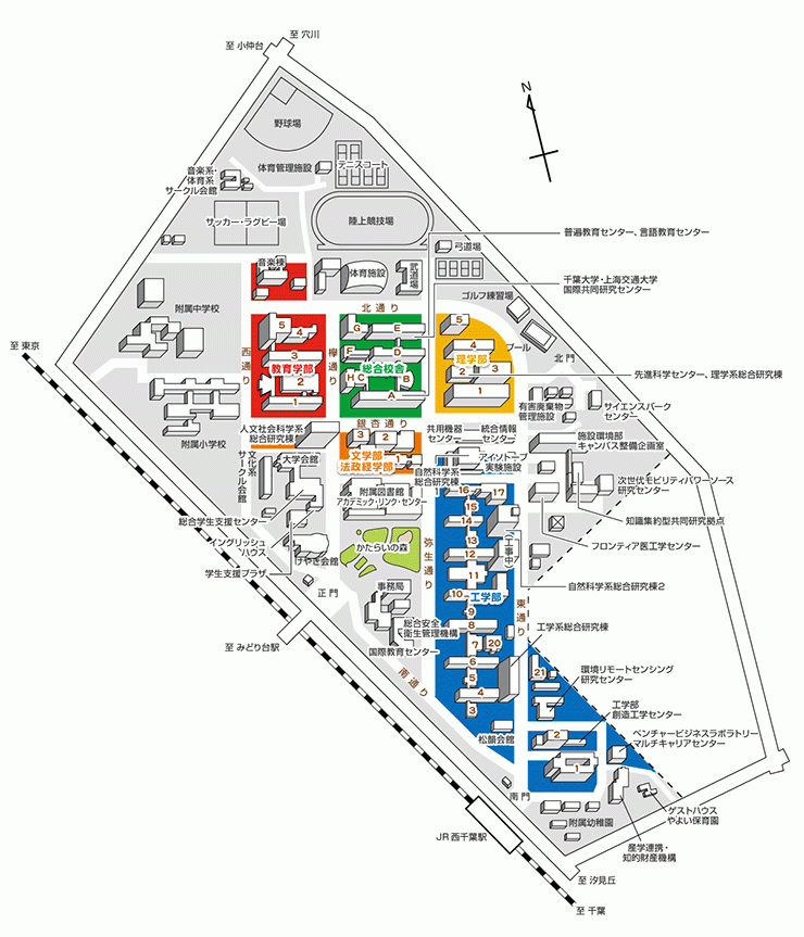 千葉会場の地図