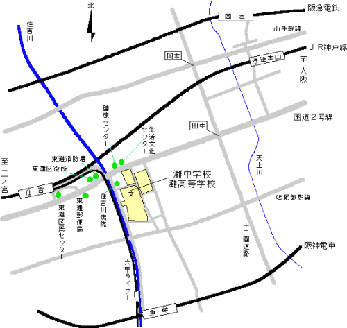 神戸会場の地図