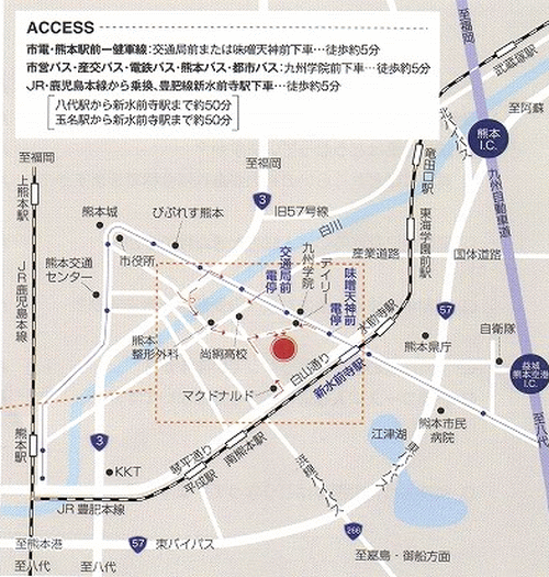 熊本会場の地図