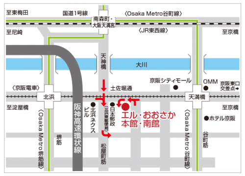 大阪会場の地図