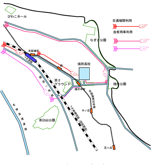 大津会場の地図