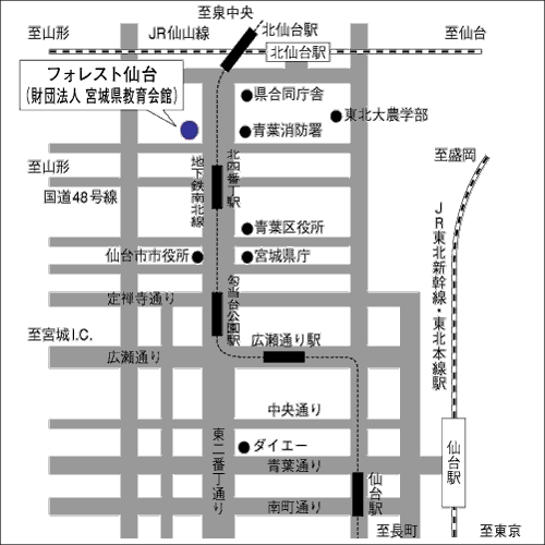仙台会場の地図