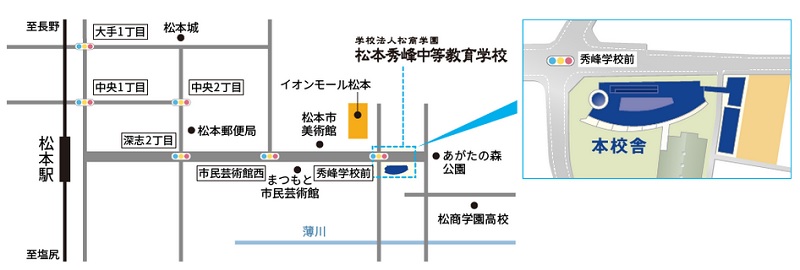 長野会場の地図