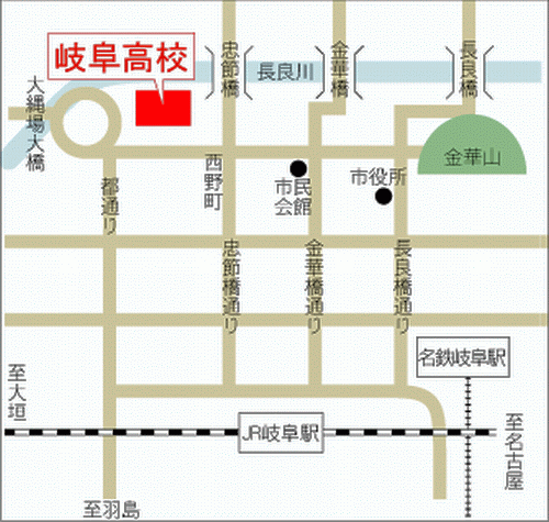 岐阜会場の地図