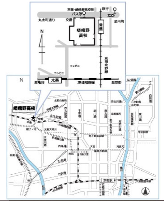 京都会場の地図