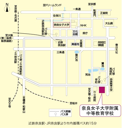 奈良会場の地図