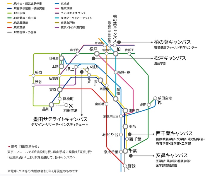 千葉会場の地図