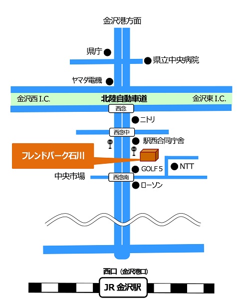 富山会場の地図