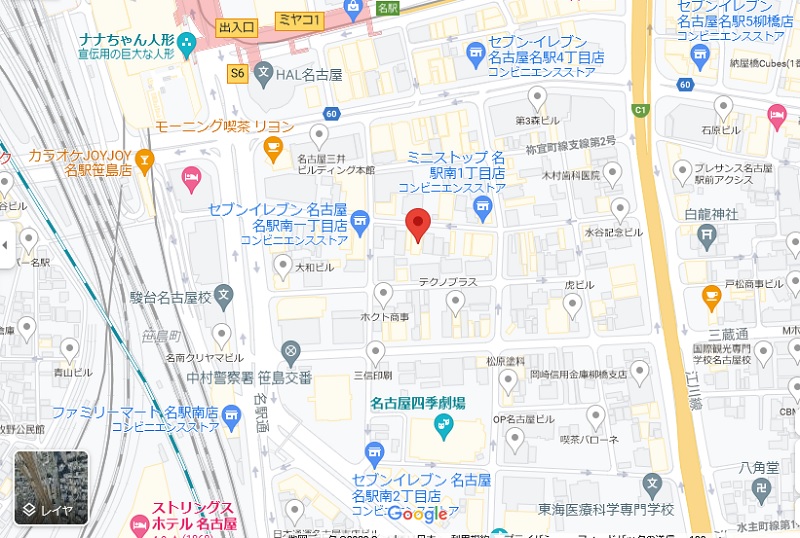 名古屋会場の地図