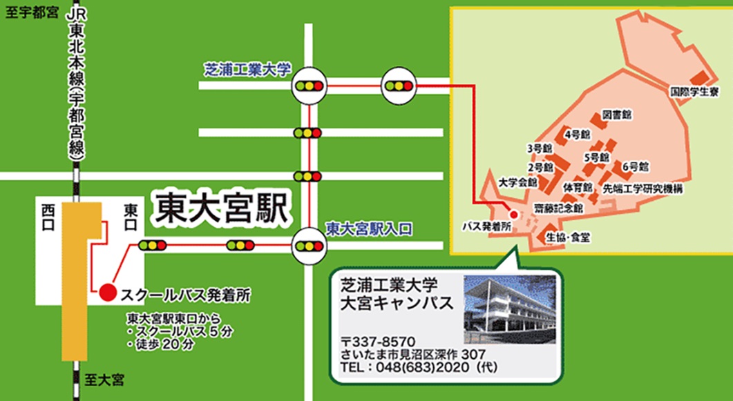 さいたま３会場の地図