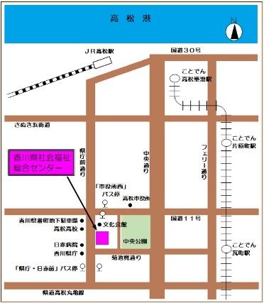 高松会場の地図
