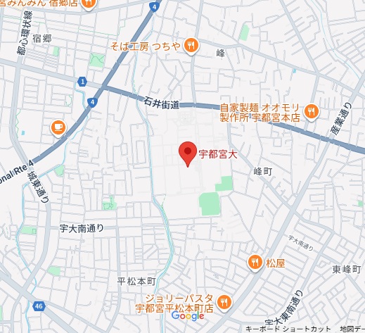 宇都宮会場の地図